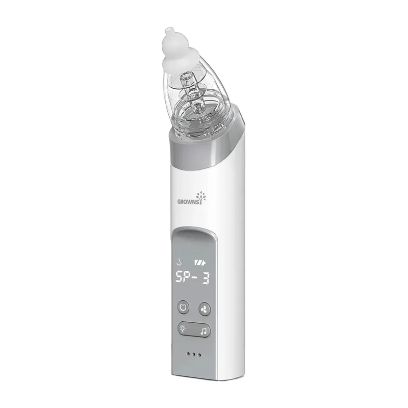 Grownsy nasal aspirator with 3 tips (gray)